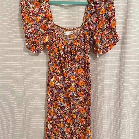 Iris Floral Print Puff Sleeve Mini-Dress - Picture 4 of 6
